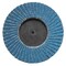 Weiler 3" BobCat Mini Abrasive Flap Disc, Flat (TY27), Type R Mount, 120Z 50965 - alternate 2